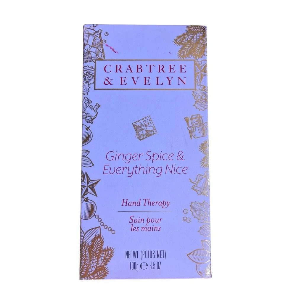 Crabtree & Evelyn Ginger Spice Hand Therapy Cream 3.5 oz New‎ in Box